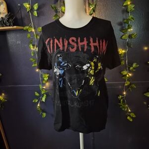 Mortal Kombat 'Finish Him' Graphic Tee - Black